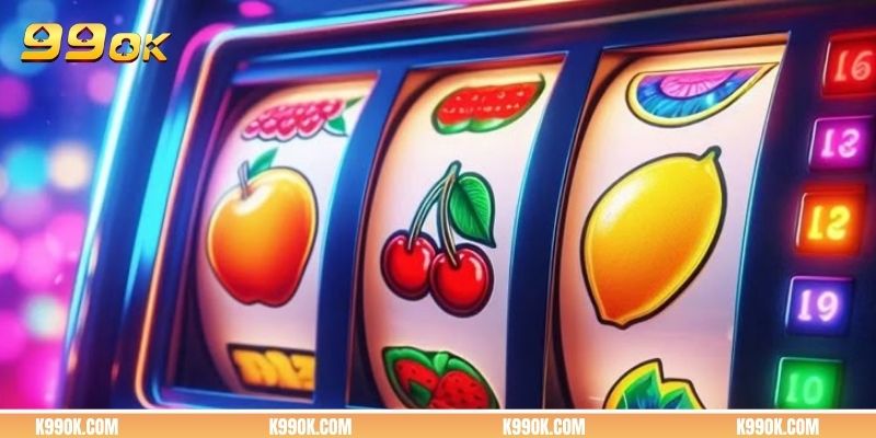 Hình ảnh vòng quay và bảng thanh toán trong slot.