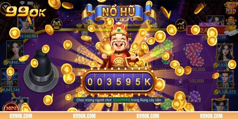 Khoảnh khắc hũ thưởng phát nổ trong slot thần tài 888